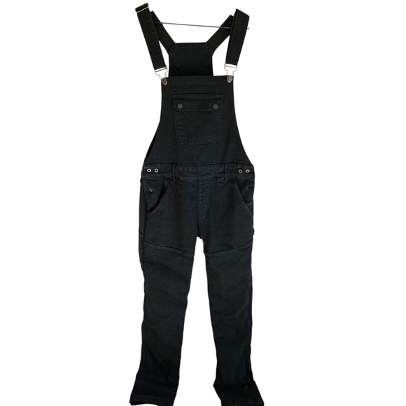 Tobacco Motorwear Company Black Boondocks Kelvar Lined Riding Overalls - Picture 2 of 16